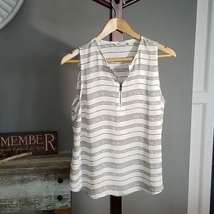 Striped sleeveless top